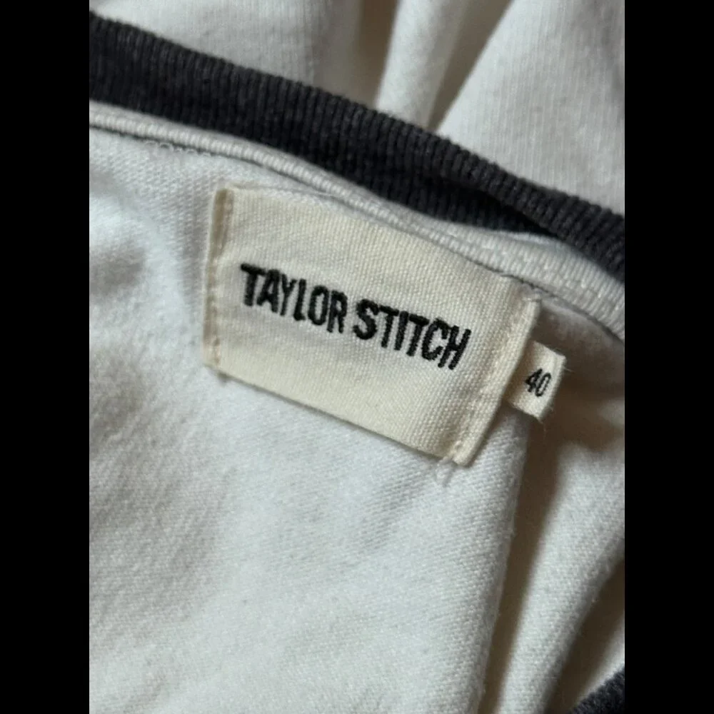 Taylor Stitch T Shirt 40 / L Womens White Pocket Tee Short Sleeve Cotton - Picture 7 of 8